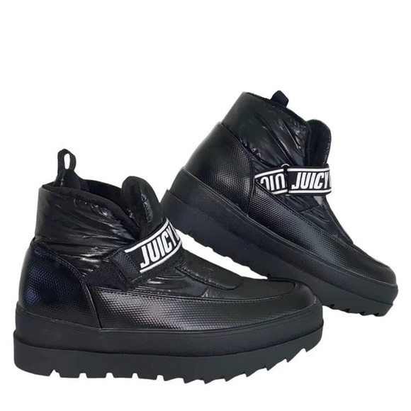 Juicy Couture Black Quilted slip on  Boots - Picture 2 of 3